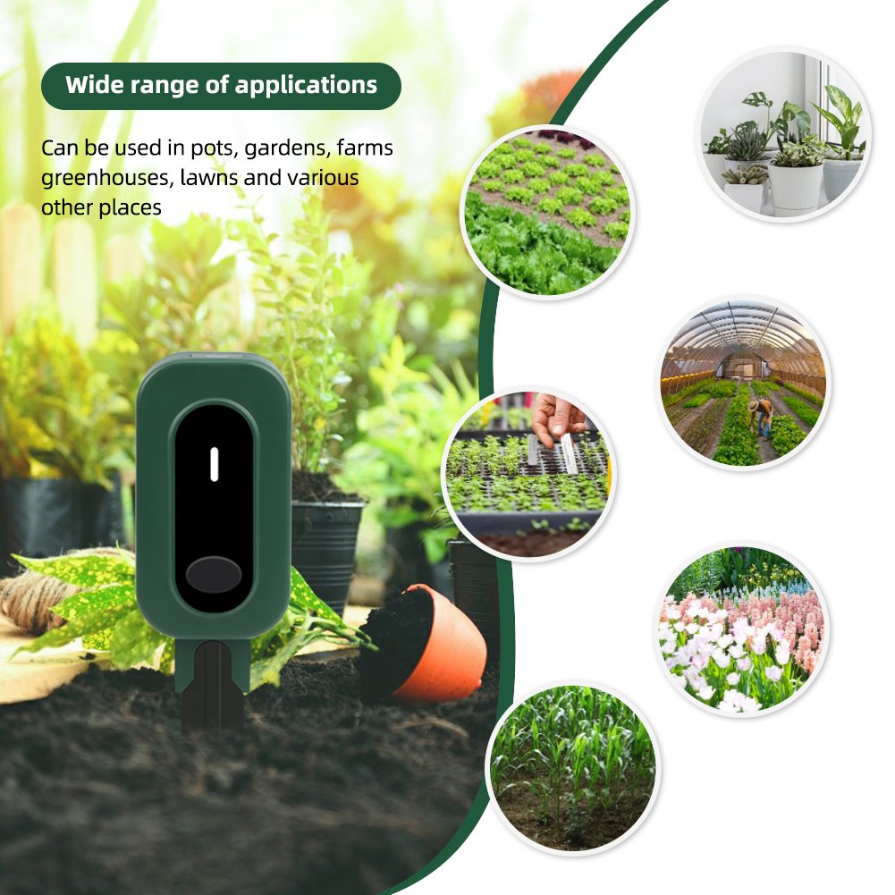 Tuya Smart Zigbee Soil Tester Sensor Temperature Humidity and Illuminance Measuring Instrument Zigbee Soil Moisture Sensor