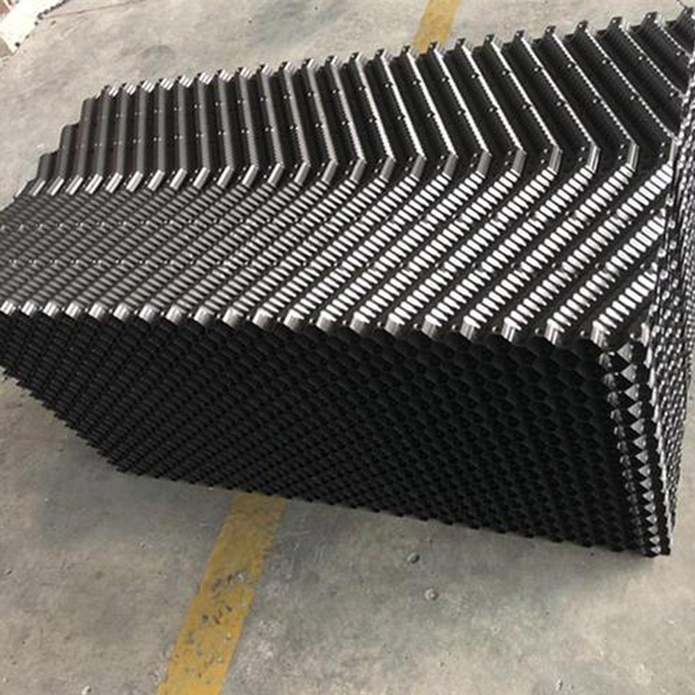 1000*1000mm Pvc Pp Water Cooling Tower Fill Cross Flow Cooling Tower Infill Customized Provided Square pvc fill pack
