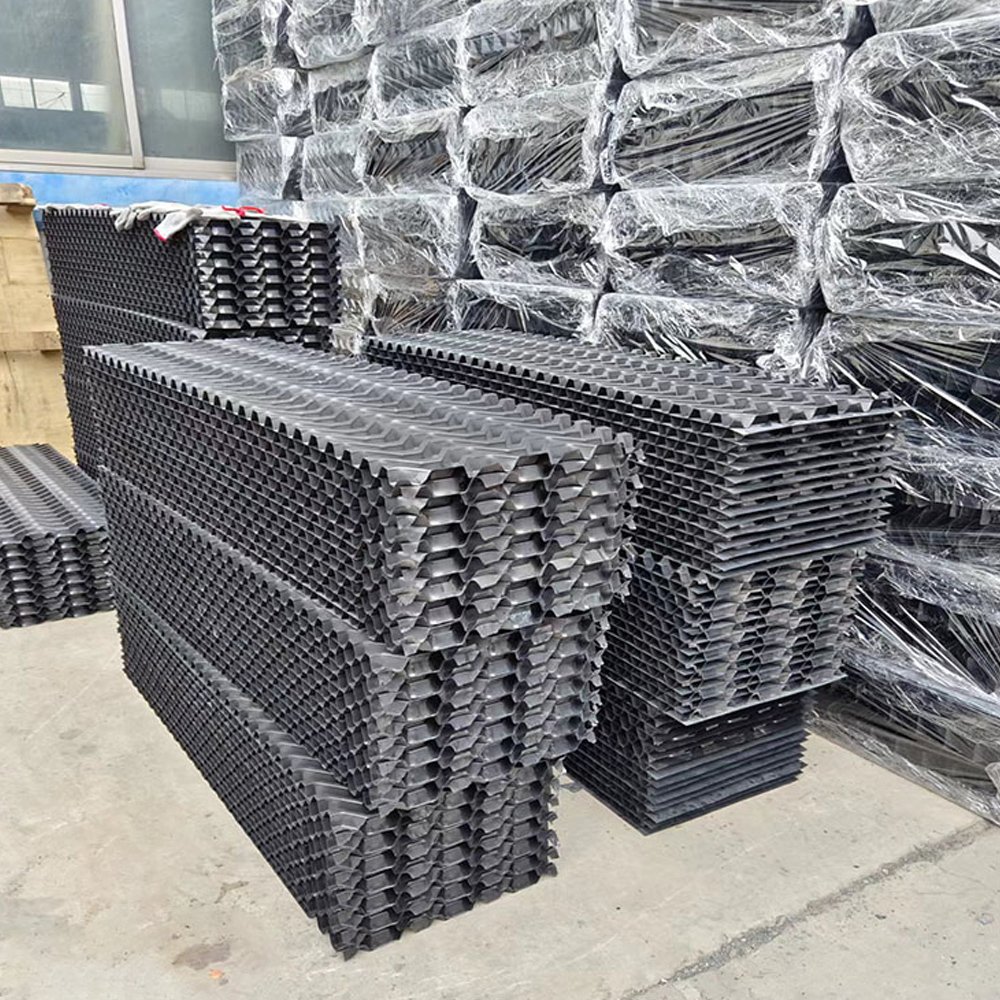1000*1000mm Pvc Pp Water Cooling Tower Fill Cross Flow Cooling Tower Infill Customized Provided Square pvc fill pack