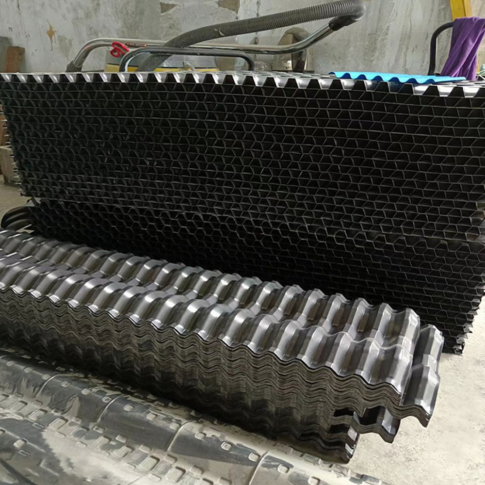 1000*1000mm Pvc Pp Water Cooling Tower Fill Cross Flow Cooling Tower Infill Customized Provided Square pvc fill pack