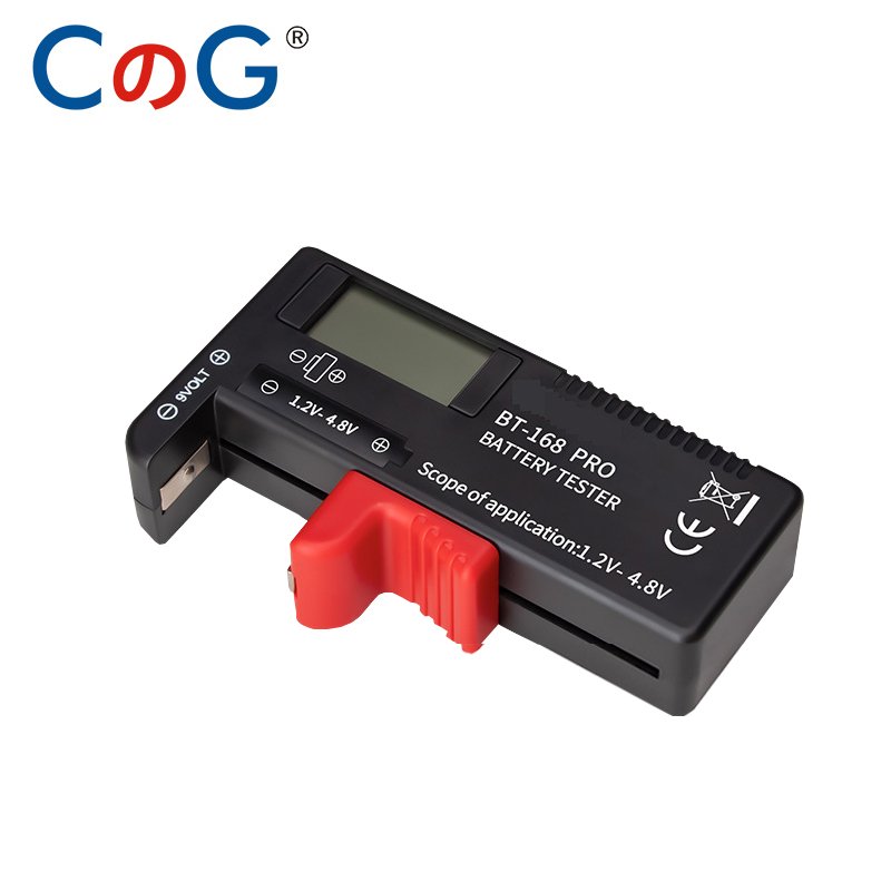 CG Universal portable digital battery tester battery fuel gauge, suitable for 9v 1.5V AAA, AA dry battery and common button test