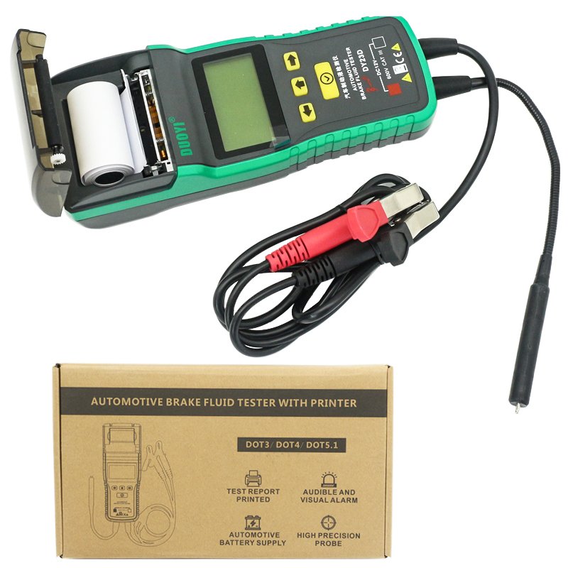 DUOYI DY23D Automotive Brake Fluid Tester Brake Fluid Moisture Content Detection for DOT3/4/5.1 Brake Fluid All-in-One Printer