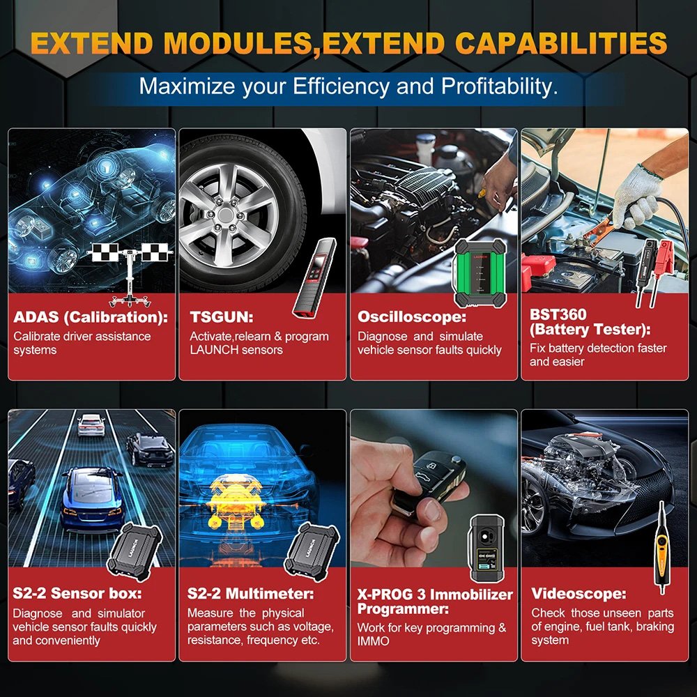 New Launch X431 Pro Elite BI-Directional Launch scanner 32+service functions ecu programming tools