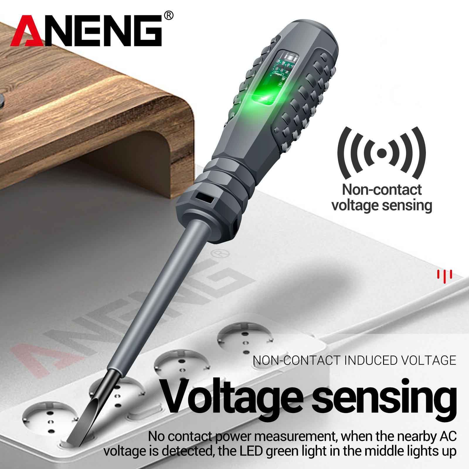 ANENG Multi-functional B05 2Pcs Word/Cross Screwdriver Electric Pen Tester Screwdriver with Indicator Electrician Tools