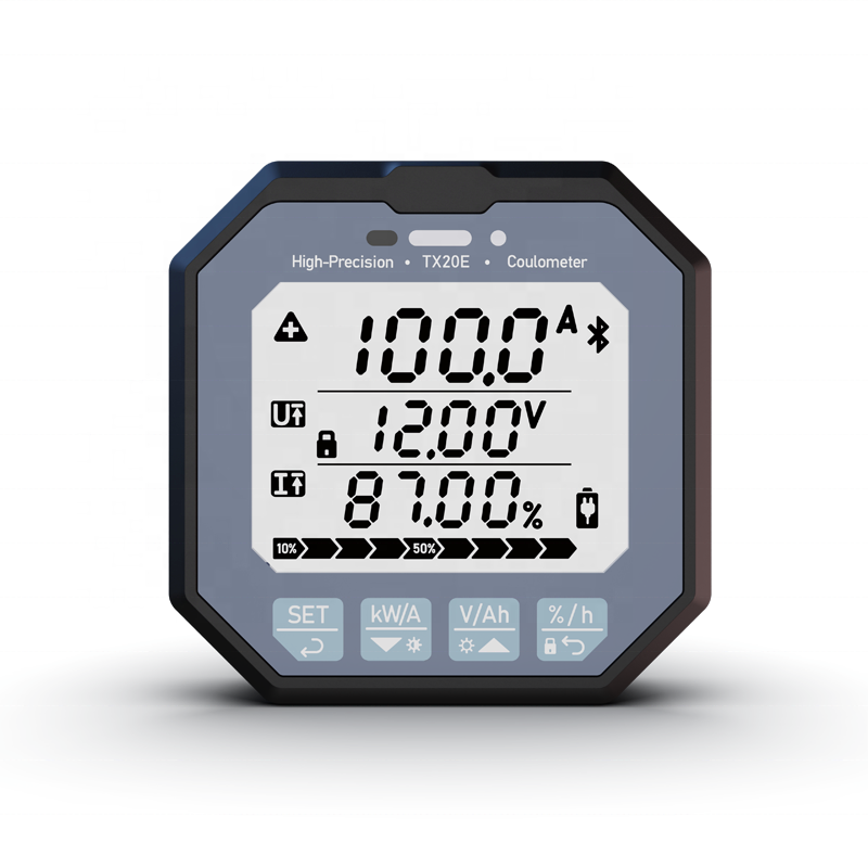 TX20 8-80V100A LCD electrical instruments Bluetooth Battery monitor Charge discharge battery level Capacity Indicator tester