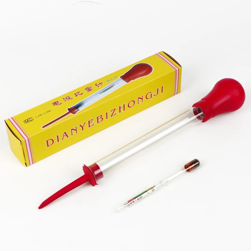 DTH-HY01 Battery Acid Hydrometer Measurement 1.100-1.300 Electrohydraulic Hydrometer Battery Tester Hydrometer