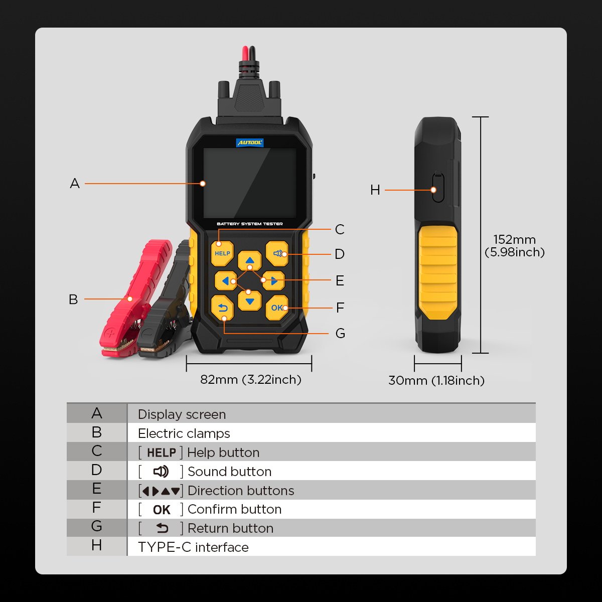 BT460 12v 24v Analyzer Equipment Online Diagnostic Kits Laptop Auto Charging Starting System Battery Test Machine