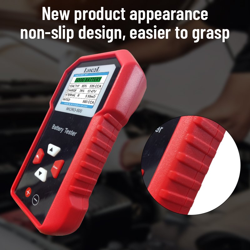 Lancol Newest 12V Car Battery Tester CCA 8 Languages MICRO-500 With LCD Display