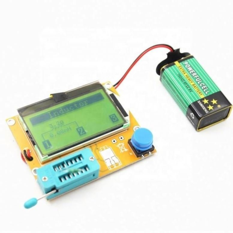 Battery box transistor tester graphic resistor capacitor ESR Transistor Tester