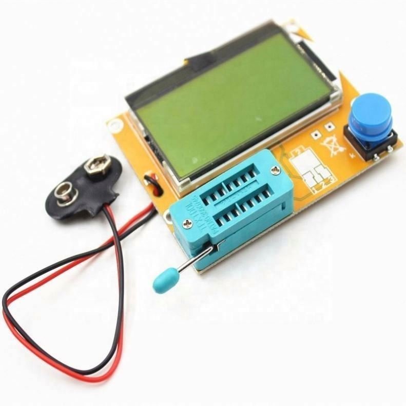 Battery box transistor tester graphic resistor capacitor ESR Transistor Tester