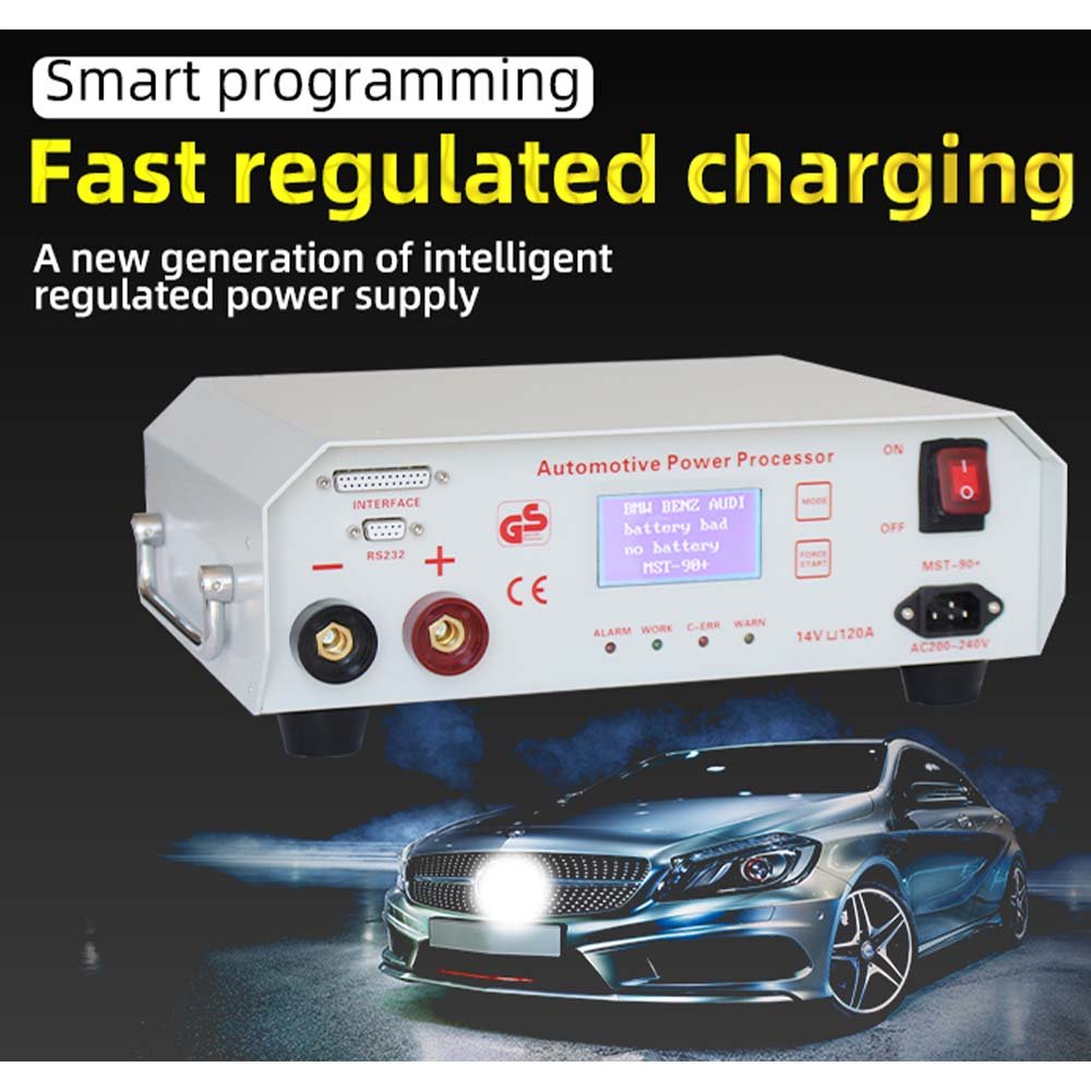 Auto battery charger MST 90+ 14V/120 Auto car ECU programming/coding voltage stabilizer