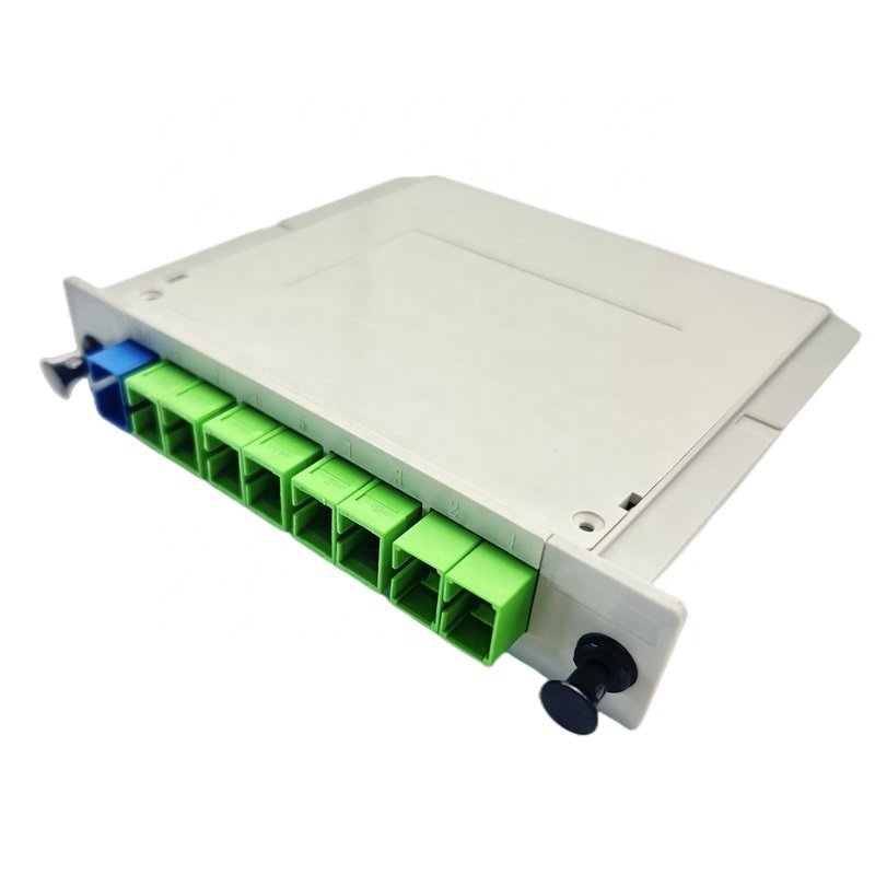 High Quality SC APC/UPC Connector PLC Splitter Card Inserting Module Fiber Optic Equipment with Blister Box Packaging
