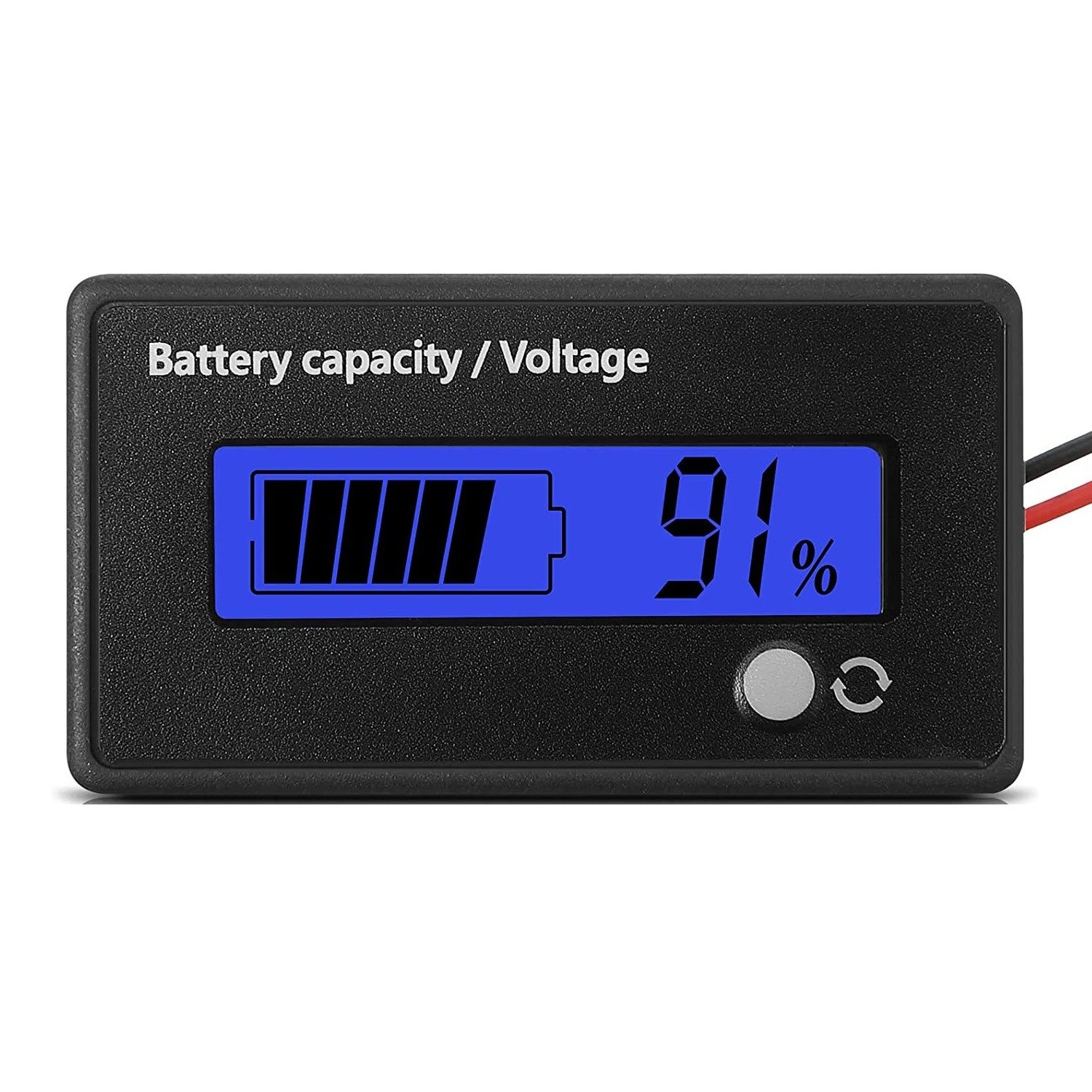 12V-84V Battery Capacity Indicator Golf Cart Voltage LCD Display Monitor Digital Voltmeter For 3S-28S Lithium Battery Lead-acid