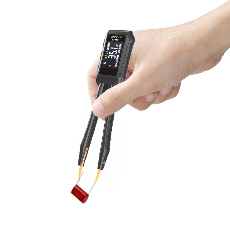 Mini LCR meter resistance capacitance inductance tweezer type digital lcr tester ZOYI ZT-MD1