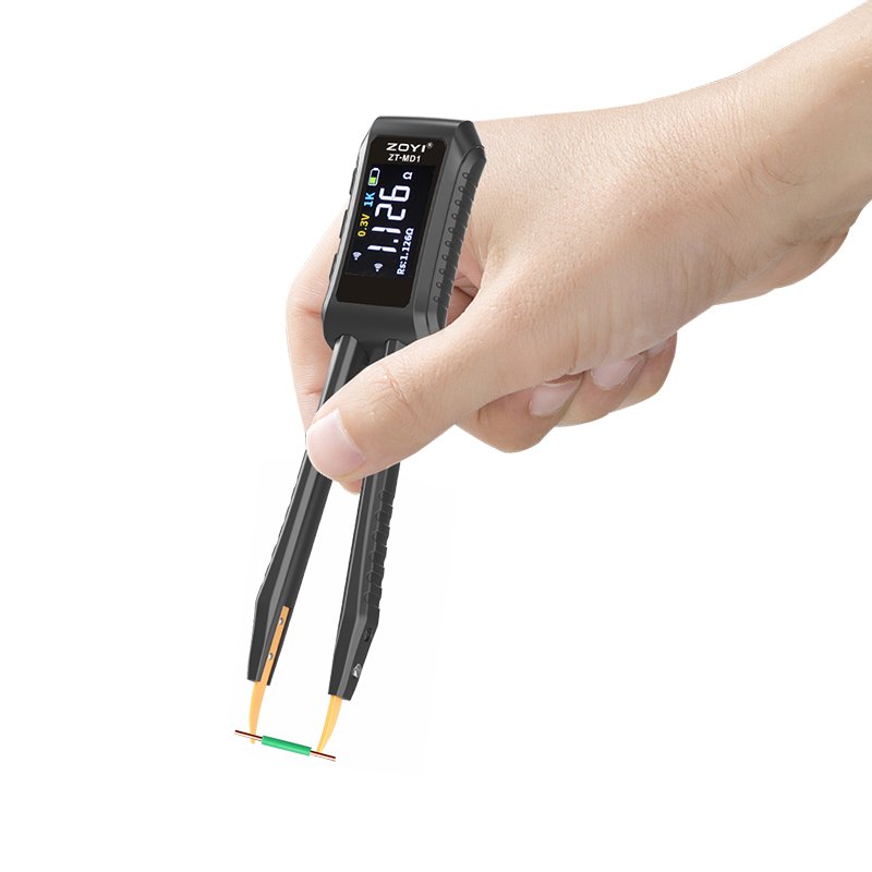 Mini LCR meter resistance capacitance inductance tweezer type digital lcr tester ZOYI ZT-MD1