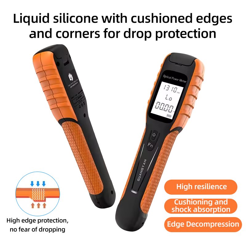 Mini OPM fiber optic Tester Li-battery High-precision 9 wavelengths 5G LED Lighting optical power meter