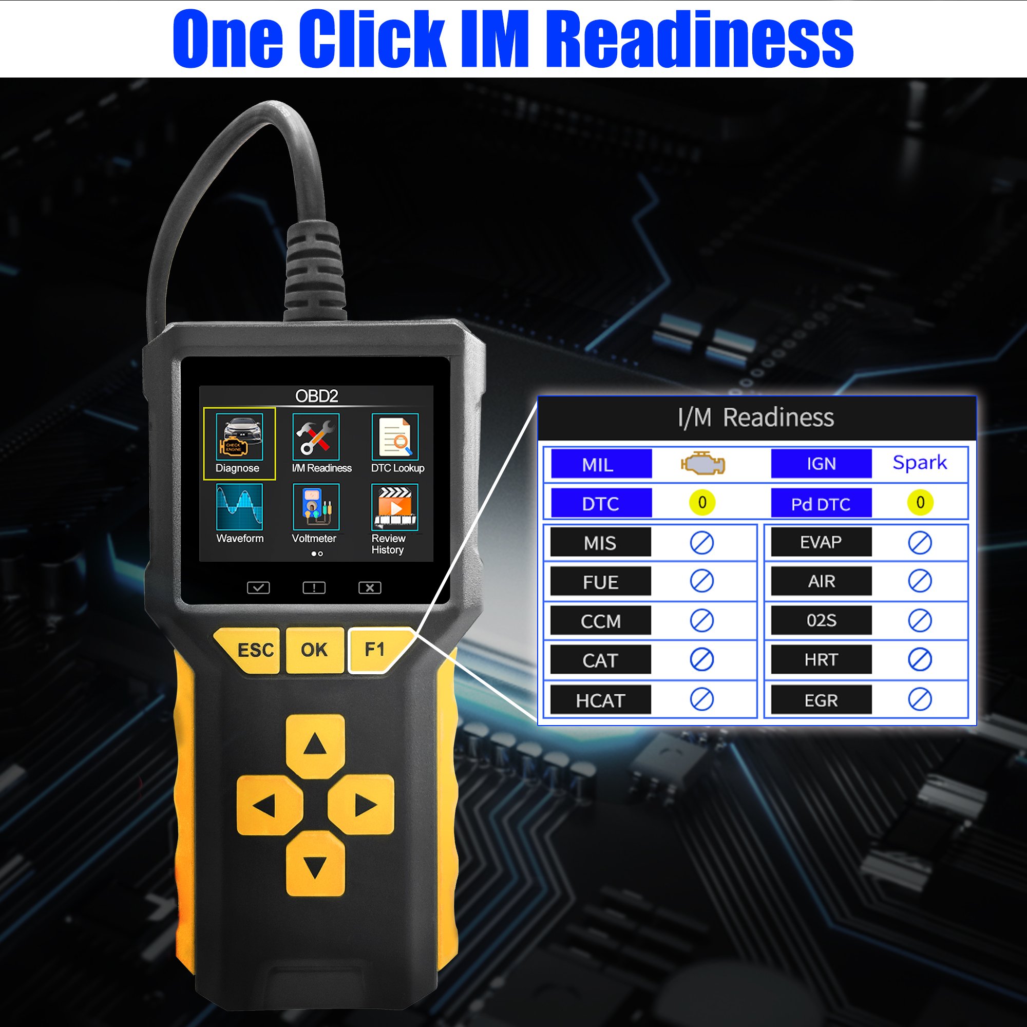 2024 Acclope Support Customize BT80 12V/24V Battery Analyzer & Portable Auto OBD2 Diagnostic Scanner Code Reader