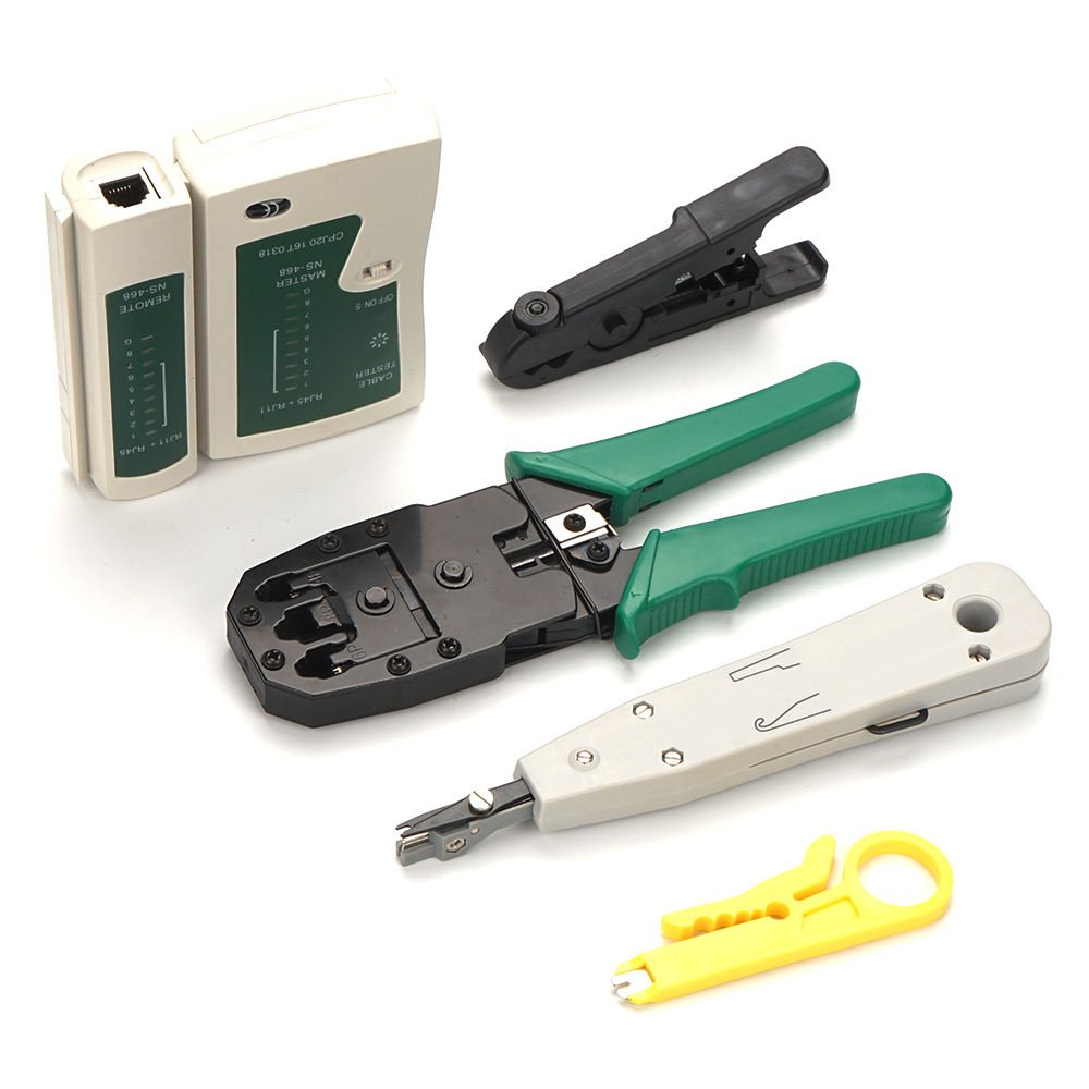 Professional networking tool kit ( Cable Tester Crimping Tool RJ45/RJ11/RJ12& type of Coaxial Stripping tools )
