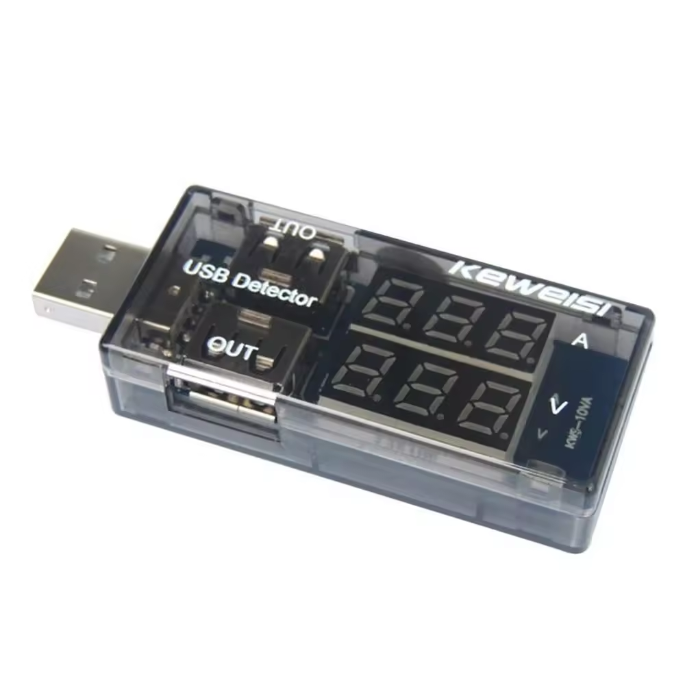 Keweisi USB Current And Voltage Tester Usb Voltage And Current Meter USB Charger Doctors Mobile Battery Tester Power Detector