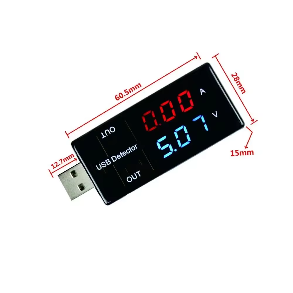 Keweisi USB Current And Voltage Tester Usb Voltage And Current Meter USB Charger Doctors Mobile Battery Tester Power Detector