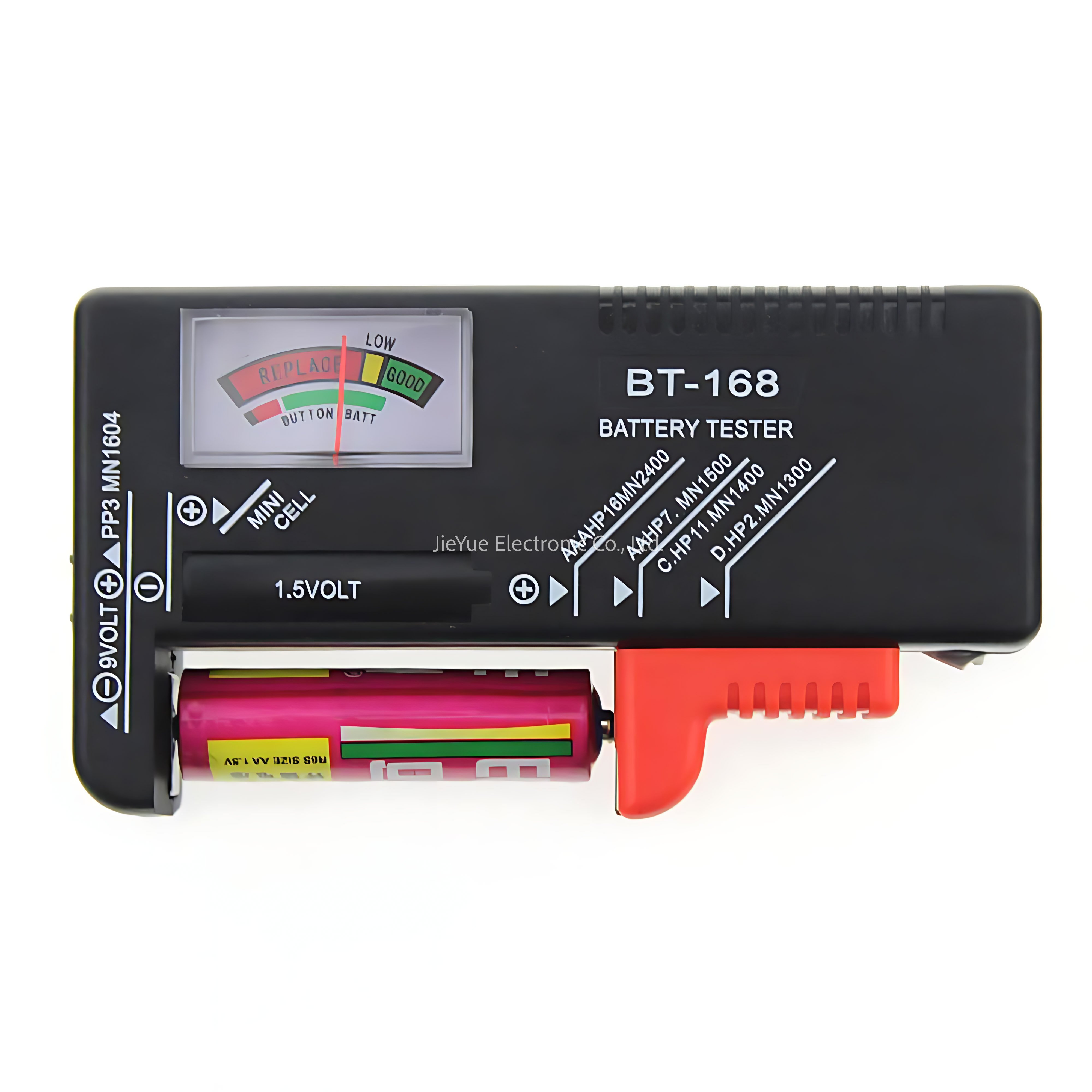 BT168 Digital Battery Tester Volt Checker for AA AAA 9V Button Multiple Size Battery Tester Voltage Meter Tools BT168D BT-168D