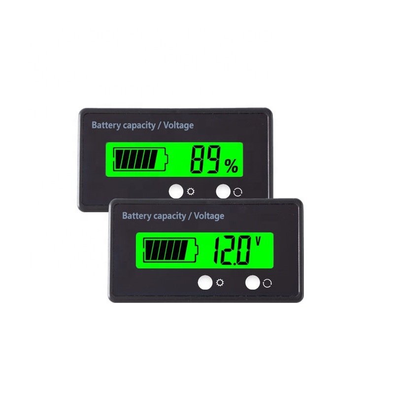 LCD Battery Capacity Monitor Gauge Meter 12V24V48V60V72V Lead Acid Battery Status Indicator Lithium Battery Capacity Tester