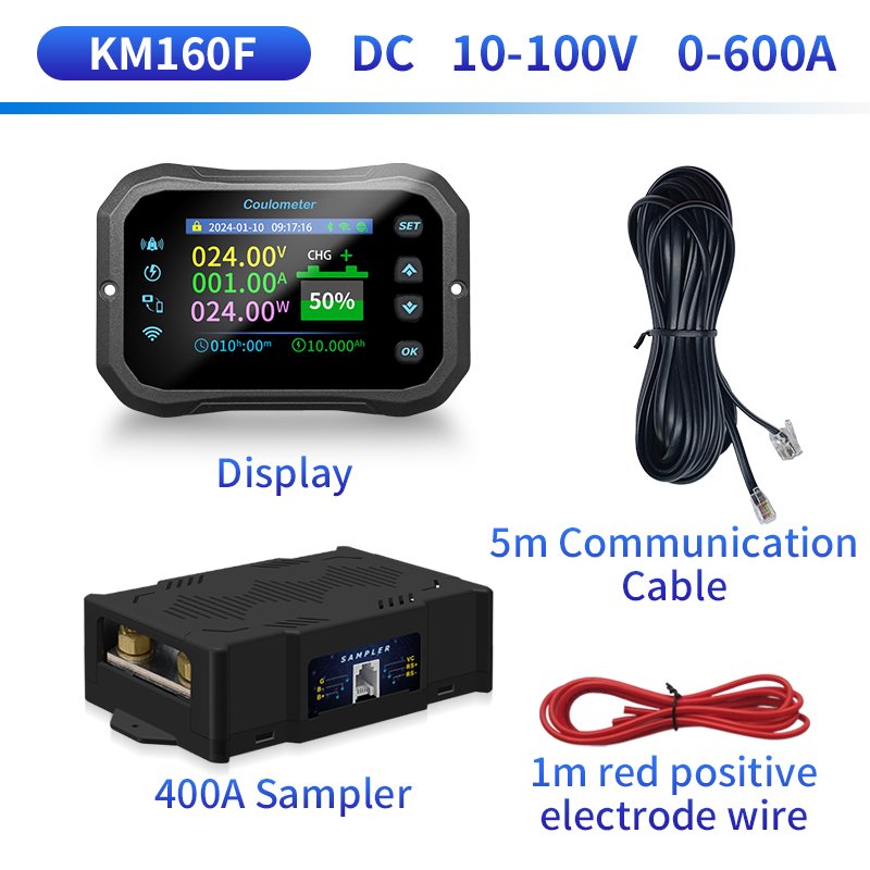 Wifi Battery Tester KM105F KM110F KM140F KM160F Electric Vehicle Lead-acid Lithium Battery Bidirectional Wifi BT Remote control