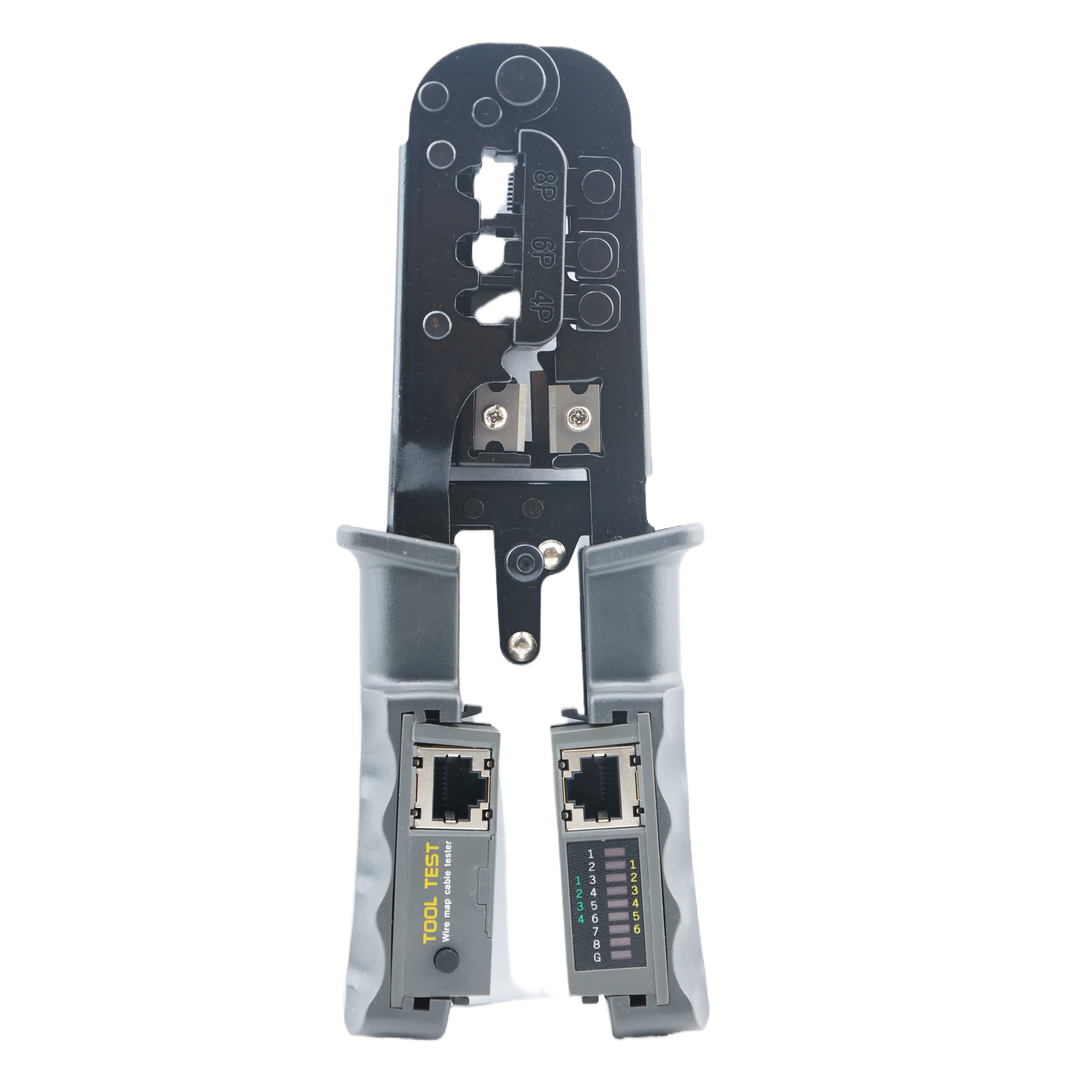 Multi-funtional Network Tool Wires Stripping Cutting Crimping Testing 4 in 1 Cable Tester Crimper