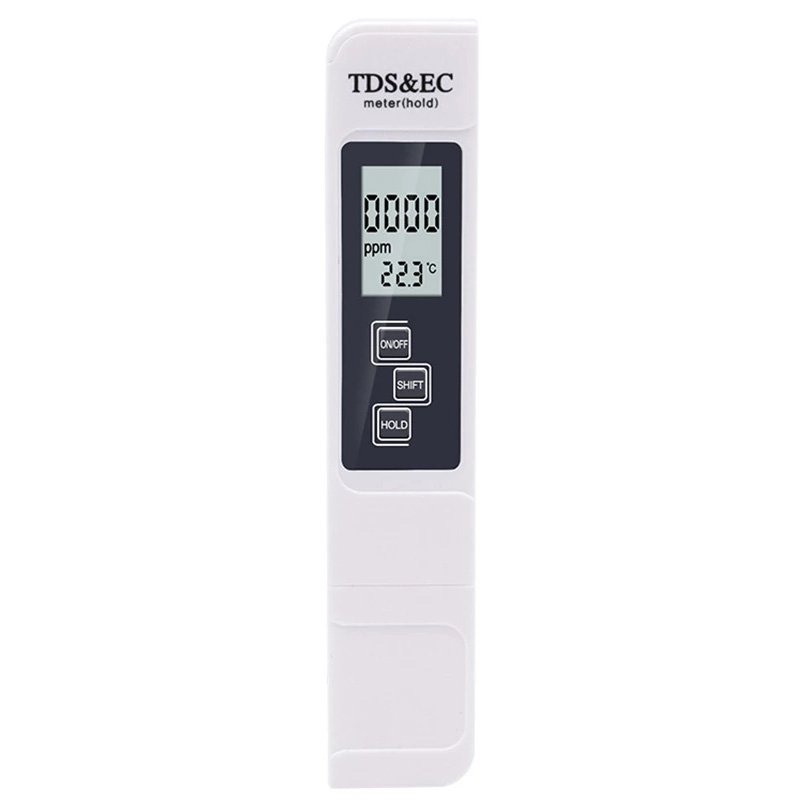 Digital Water Quality Tester TDS EC Water Test Pen Range 0-9990 Multifunctional Water Purity Temperature Meter TEMP PPM Tester