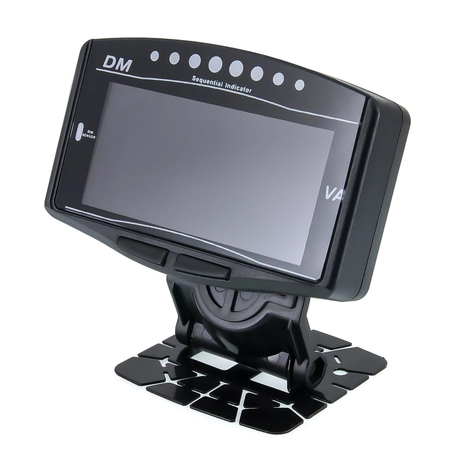5 In 1 12V24V Universal LCD Instrument Panel Water Temp + Voltage + Fuel Level + Oil pressure + Tachometer LED Digital Car Gauge
