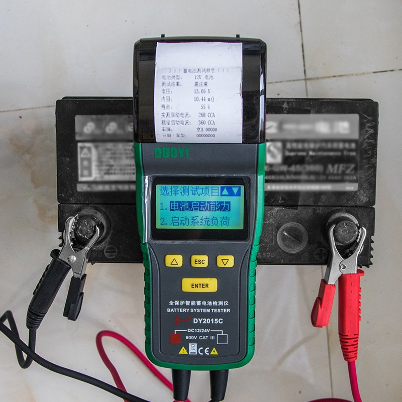 Hot Selling DY2015B 12V Automotive Car Battery Tester With Printer