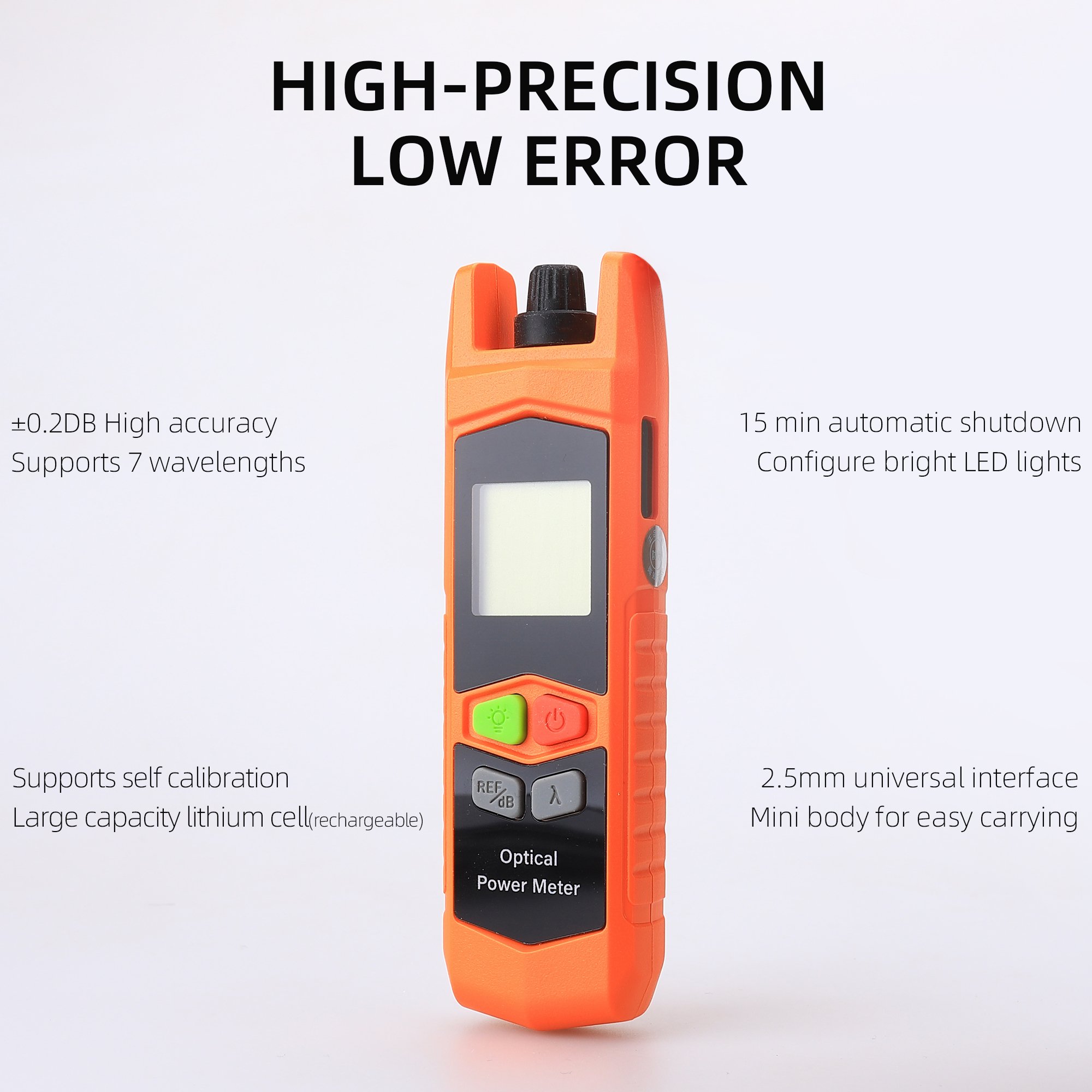New Optical Cable Tester Tools -70-+6dbm/-50+-26dbm Mini OPM Fiber Optical Power Meter Tester