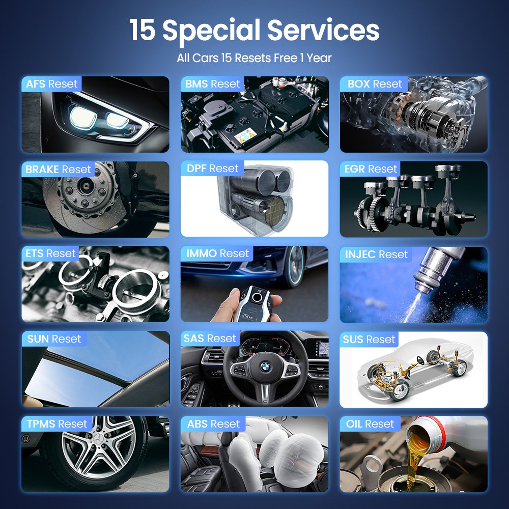 MUCAR DriverScan OBD2 Scanner Bluetooth, OE Level All System Diagnostic Scan Tool Bi-directional Active Test 15 Service Function