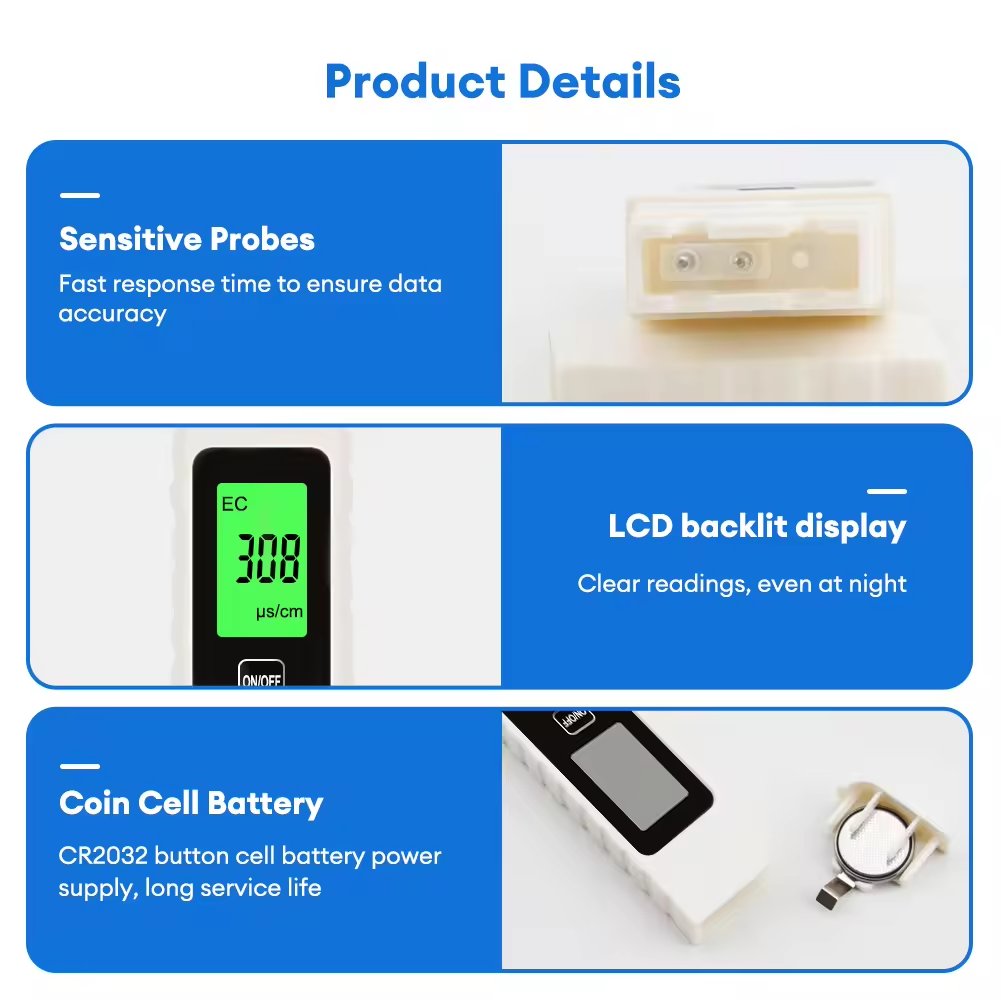 High Quality New TDS/EC/TEMP Tester Water Quality TDS Meter for Drinking Water