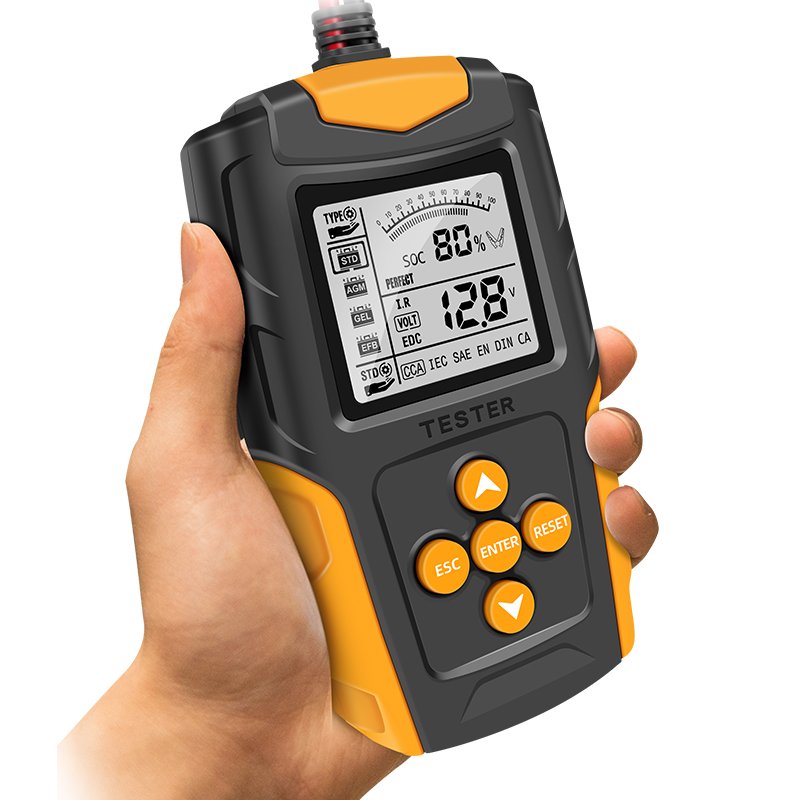 2023 new E-Fast TK100 12V 24V lead acid battery tester analyzer digital AGM GEL battery tester for cars motorcycles trucks