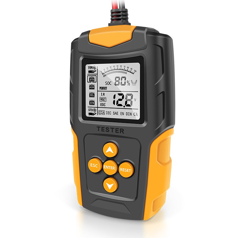 2023 new E-Fast TK100 12V 24V lead acid battery tester analyzer digital AGM GEL battery tester for cars motorcycles trucks