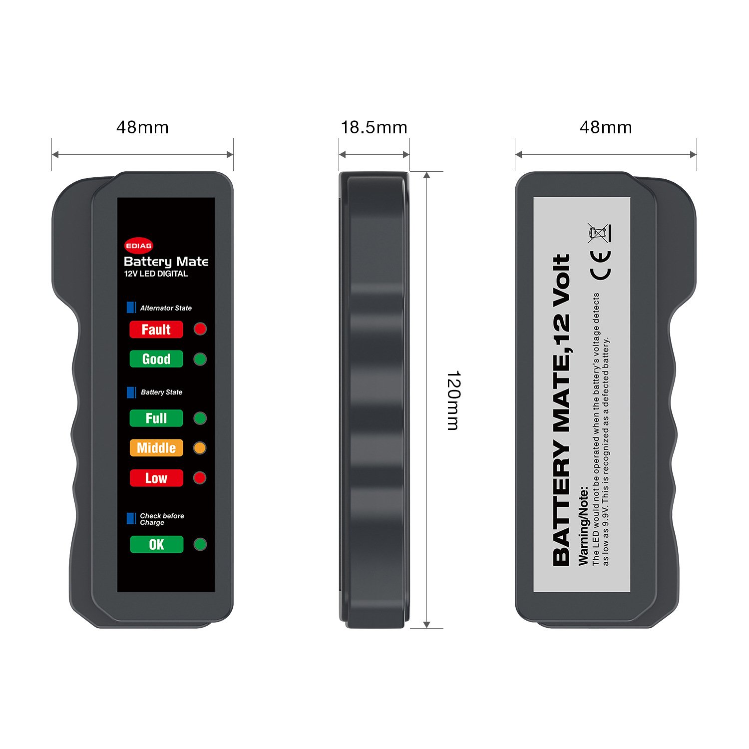 Automobile Battery Detector Battery Tester 12V
