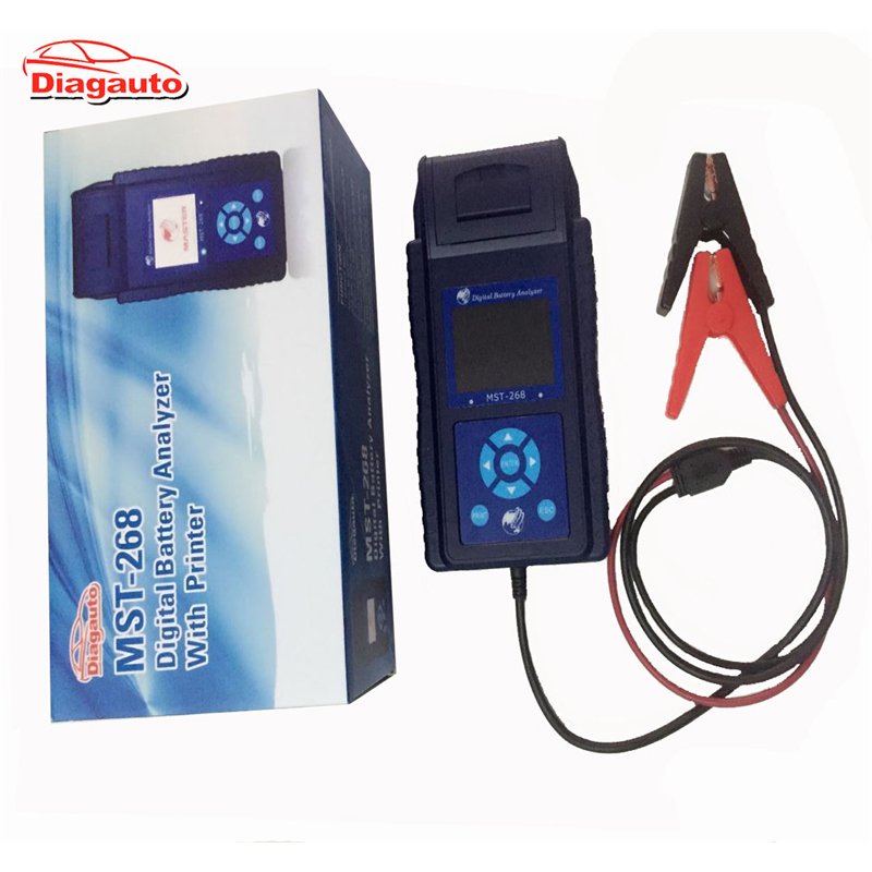 6V 12V 24V Lead Acid Battery Tester Digital Truck Automotive Battery System Analyzer Multi Languages(MST-268)