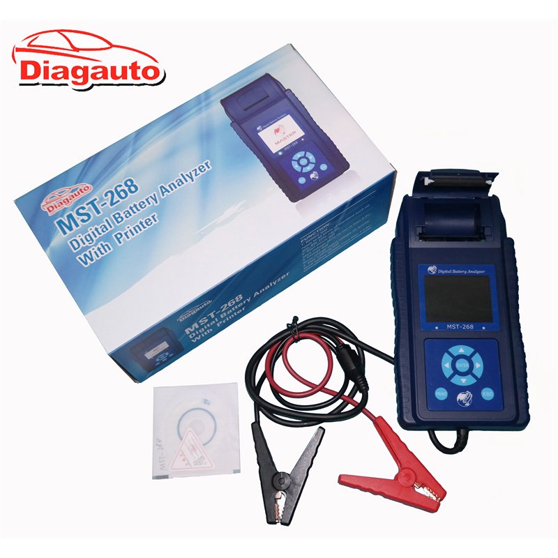 6V 12V 24V Lead Acid Battery Tester Digital Truck Automotive Battery System Analyzer Multi Languages(MST-268)
