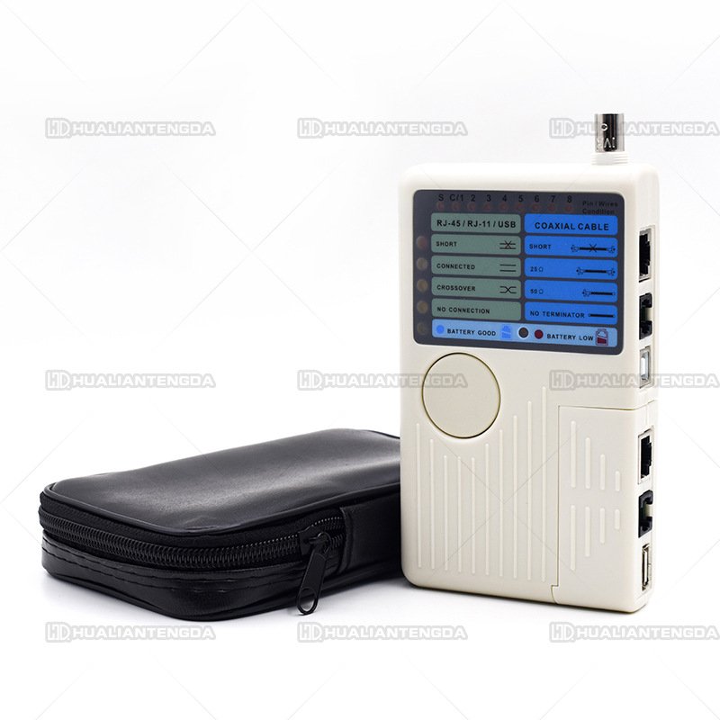 4 in 1 Hybrid digital LCD display Network Cable Tester RJ45/RJ11/USB Cable Cat5 Cat6 Wire Tester