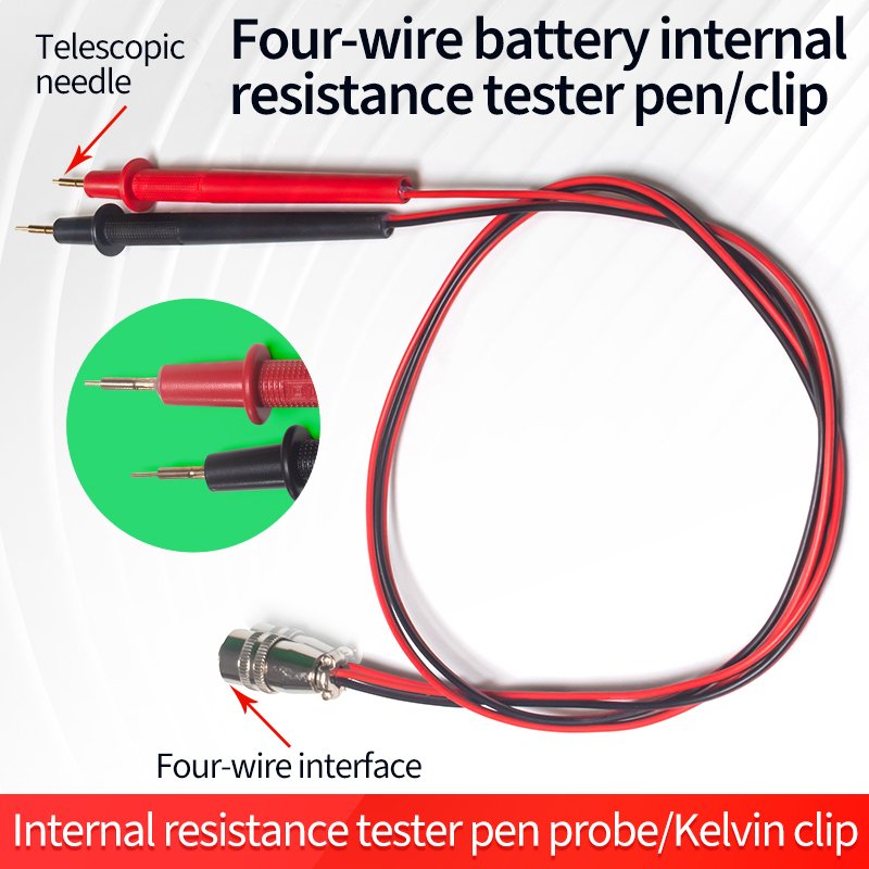 Universal Digital Multimeter Tester Lead Probe Needle Tip Test Leads Kelvin Clip Pin Hot Four Wire Pen Cable For Battery Testers