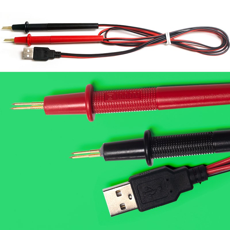 Universal Digital Multimeter Tester Lead Probe Needle Tip Test Leads Kelvin Clip Pin Hot Four Wire Pen Cable For Battery Testers