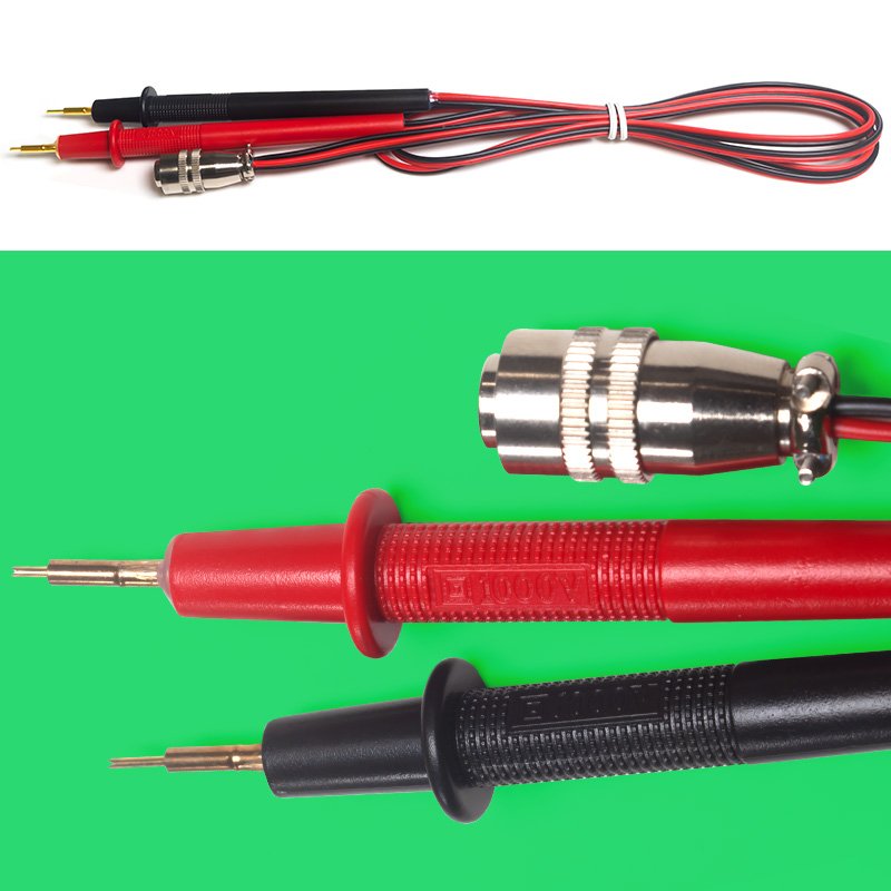 Universal Digital Multimeter Tester Lead Probe Needle Tip Test Leads Kelvin Clip Pin Hot Four Wire Pen Cable For Battery Testers