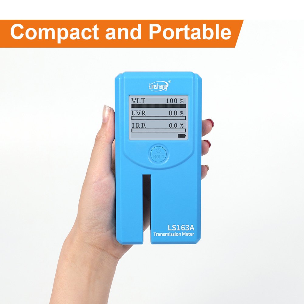 LS163 LS163A Portable Rotatable Screen Window Tint Film Tester Glass Car Window Tint Meter Solar Film Tester