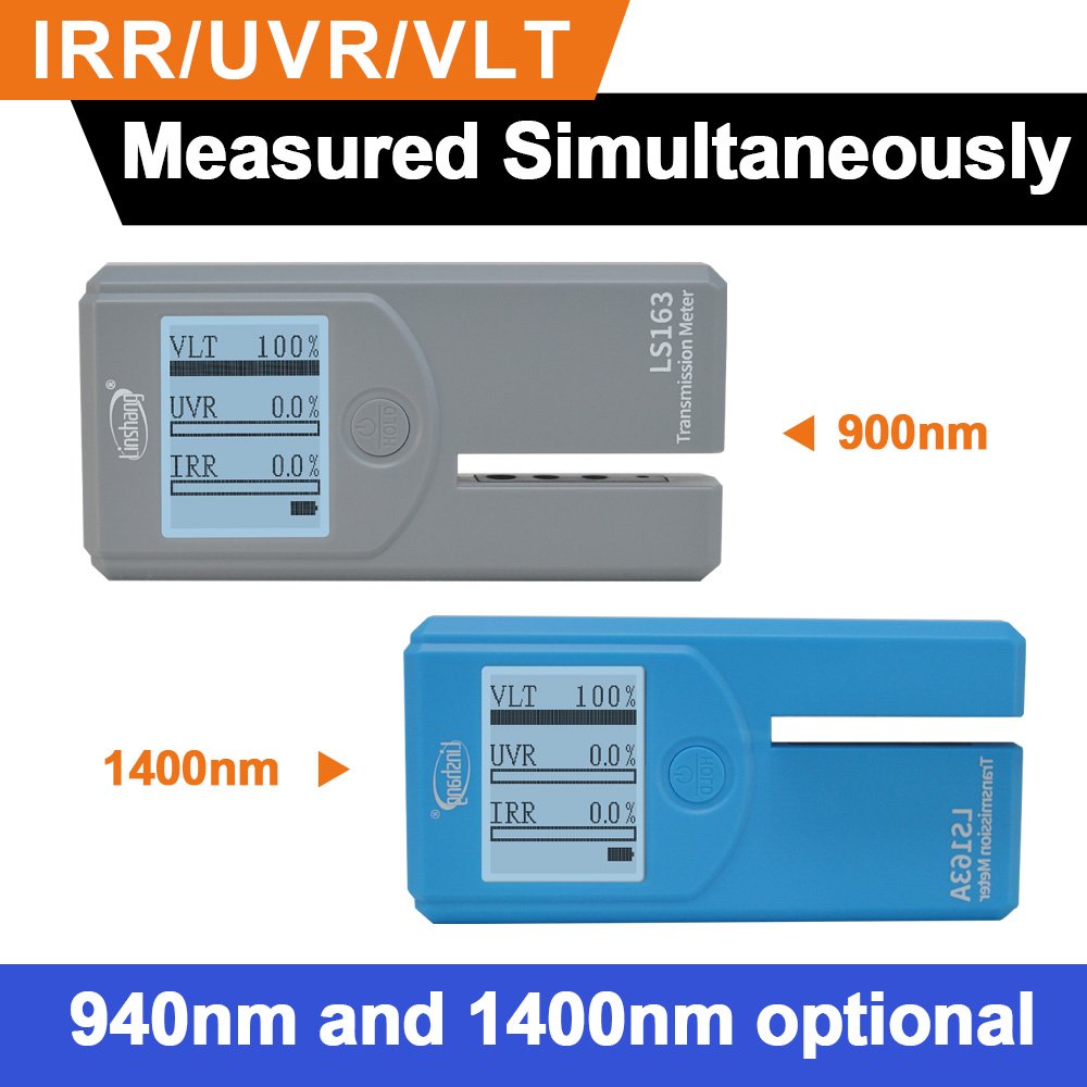 LS163 LS163A Portable Rotatable Screen Window Tint Film Tester Glass Car Window Tint Meter Solar Film Tester