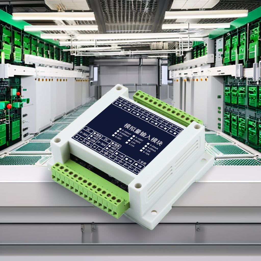 Industrial Grade RS485 Module for Analog Input Voltage Current Acquisition 5V/10V/30V/4-20mA for PLC PAC & Dedicated Controllers