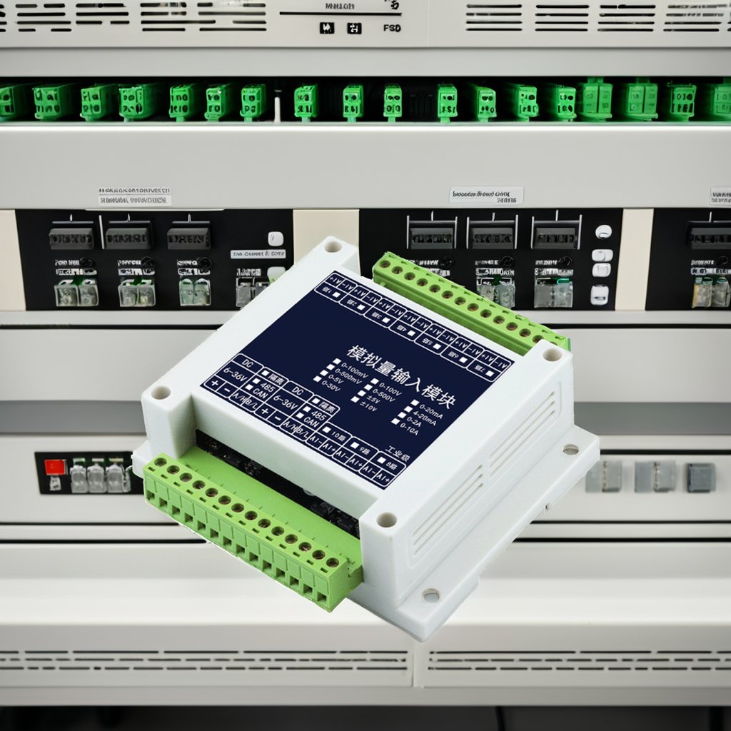 Industrial Grade RS485 Module for Analog Input Voltage Current Acquisition 5V/10V/30V/4-20mA for PLC PAC & Dedicated Controllers