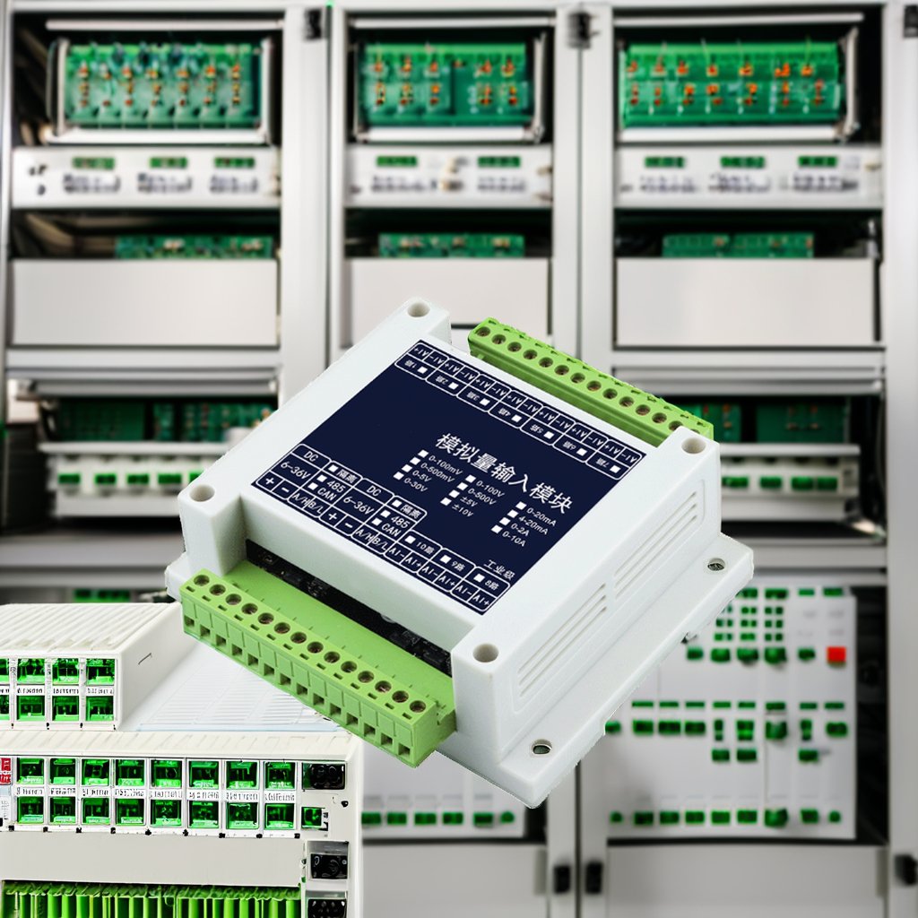 Industrial Grade RS485 Module for Analog Input Voltage Current Acquisition 5V/10V/30V/4-20mA for PLC PAC & Dedicated Controllers