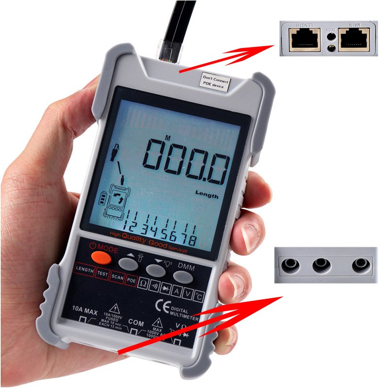 Digital Multimeter ET616 network line 2 in 1 Multi Tester Wire Tracker Ethernet LAN Network Cable Tester