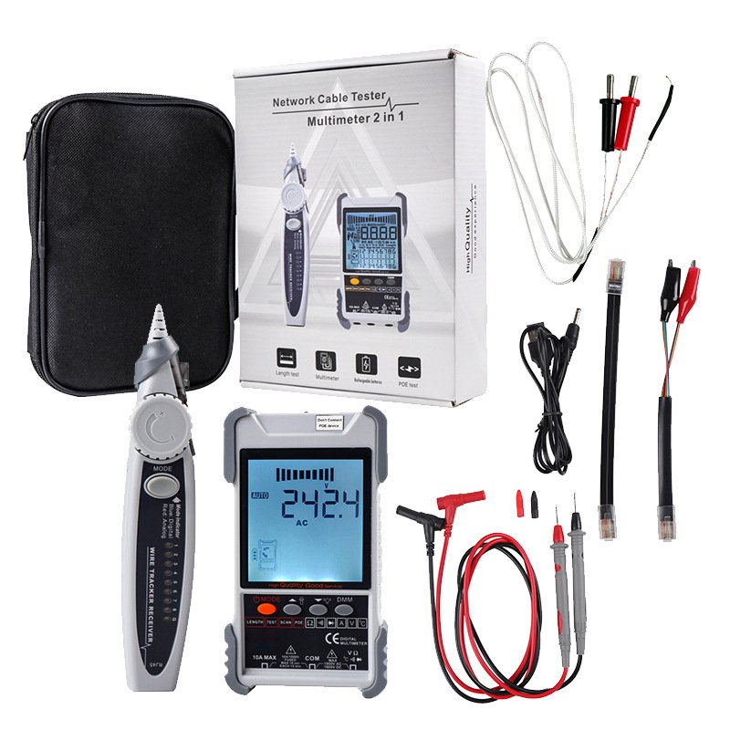 Digital Multimeter ET616 network line 2 in 1 Multi Tester Wire Tracker Ethernet LAN Network Cable Tester